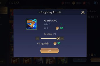 Liên Quân Mobile: Garena tặng hiệu ứng AWC, game thủ chê "quá rẻ rúng" rồi bán lấy 30 vàng