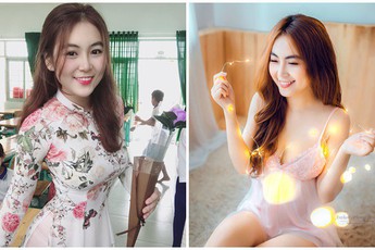 Cận cảnh nhan sắc gái xinh Việt bỏ nghề mẫu nội y làm cô giáo vì đam mê