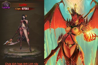 Thánh Chiến 3D update tháng 7: Thiên Thần Sa Ngã Lucifer “siêu sexy” thức tỉnh