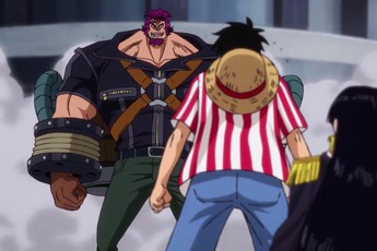 Spoiler One Piece 896: Luffy đọ sức với thợ săn hải tặc mạnh nhất, tàu Thousand Sunny bị tấn công