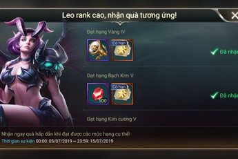 Liên Quân Mobile: Garena tặng FREE cả server 6 thẻ bảo hộ Sao, điều kiện Rank Vàng 4 trở lên