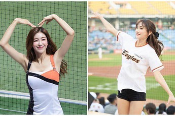 Vẻ đẹp nóng bỏng của các hot girl hoạt náo viên Hàn Quốc, thế này thì khán giả nào chả thích tới sân