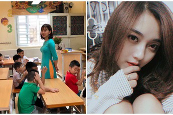 Nhan sắc quyến rũ của gái xinh là cô giáo tiểu học siêu hot đang gây "bão" mạng xã hội