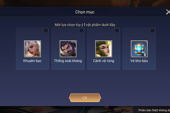 Liên Quân Mobile sẽ tặng FREE skin, Khung viền, Vé quay cho người chơi "max" 100 Uy tín?