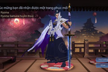 Liên Quân Mobile: Ryoma Samurai ra mắt, item cực "sanh chảnh" dành cho người nạp tiền triệu