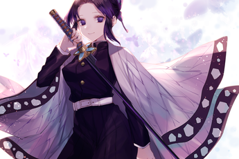 Trùng trụ Shinobu bất ngờ xuất hiện trong top 10 mỹ nhân anime được yêu thích nhất