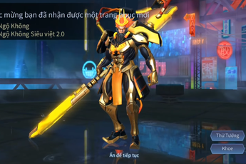 Liên Quân Mobile: Game thủ chơi FREE có thể trúng Ngộ Không Siêu Việt 2.0 từ vẽ bùa bậc A