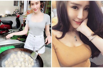 Nhờ ngoại hình nóng bỏng, cô gái bán bánh bao bỗng dưng kiếm bộn tiền, có khách còn đặt hẳn 10.000 cái