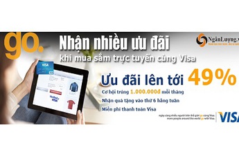 Nhiều ưu đãi khi mua sắm trực tuyến bằng Visa qua NgânLượng.vn