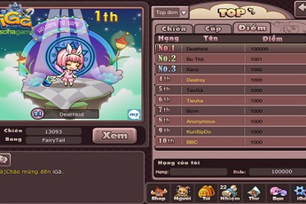 iGà – game thủ đua nhau Nhận Sư Đồ và Tranh Cúp Vô Địch