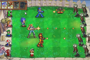 Mega Man, Mario, Contra cùng diệt zombie