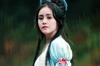 Bà Tưng "lạ mắt" trong cosplay Tân Tiên Kiếm