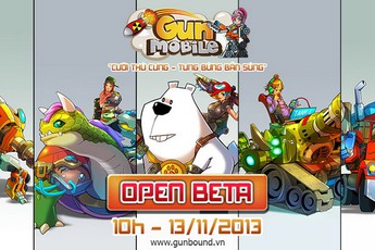 Gunbound Mobile thông báo Open Beta lúc 10h10 sáng nay 13/11