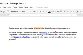 Google Docs có giao diện mới, cho lưu văn bản tức thì