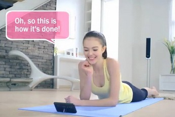 Học Yoga với LG Optimus 3D 