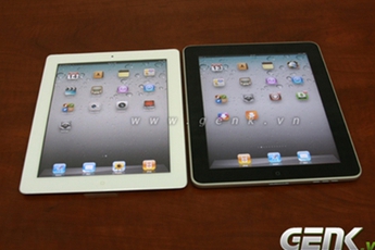 "Lính mới" iPad 2 so dáng "người tiềm nhiệm" iPad