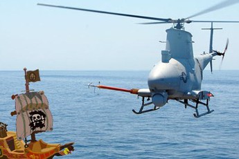 Máy bay thăm dò Fire Scout của hải quân Mỹ sẽ tự động phát hiện cướp biển
