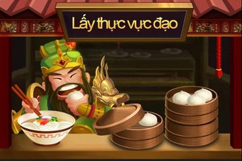 Chỉ có ở Tam Quốc VTC: Hài hước hình ảnh Quan Vũ bán bánh bao