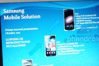 [Tin tổng hợp] Samsung Galaxy S III sẽ có bộ xử lý lõi kép 1.8 GHz?