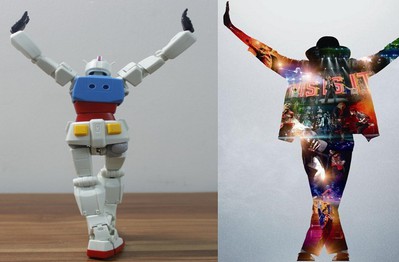 Quá thần tượng Michael Jackson, fan làm hẳn clip “cosplay” điệu nhảy của ông hoàng nhạc Pop bằng Gundam