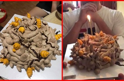 Hội bạn gái siêu "đoảng" làm bánh khiến bạn trai ái ngại, chỉ nhìn mà không dám ăn thử