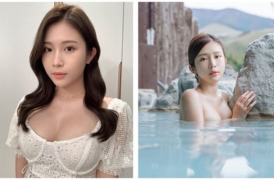 Tung bộ ảnh ở suối nước nóng khiến fan "trố mắt", nữ Youtuber xinh đẹp kể lể chuyện khó khăn khi hành nghề ở Nhật Bản