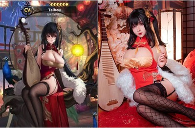 Cosplay "quái vật 3 đầu" Taihou y như bản gốc, nàng hot girl khiến cộng đồng mạng không khỏi xuýt xoa