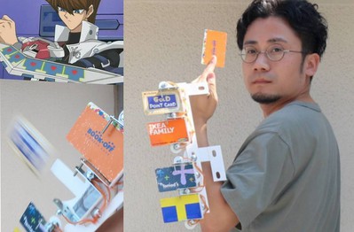 Cuồng Yugi Oh quá đà, nam game thủ tự tay làm hẳn máy ném bài hiện đại như Kaiba, nhưng lại để làm việc khó đỡ
