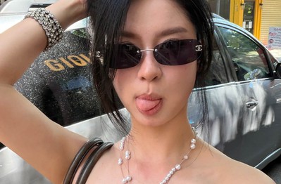 Chỉ lên đồ đi ăn kem, nhan sắc Hàn Hằng cũng "bén" cỡ này!