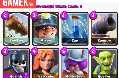 Clash Royale: Giành chiến thắng với tỉ lệ 80% ở Arena 8-9 với Milner và The Log Desk