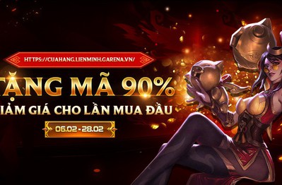 LMHT: Hướng dẫn sử dụng mã giảm giá 90%, món quà đầu năm mà Garena tặng cho game thủ Việt