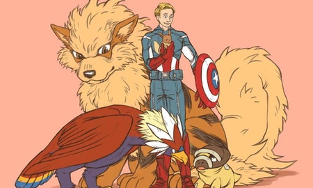 Mãn nhãn với loạt tranh vẽ khi các siêu anh hùng Marvel trở thành huấn luyện viên Pokemon