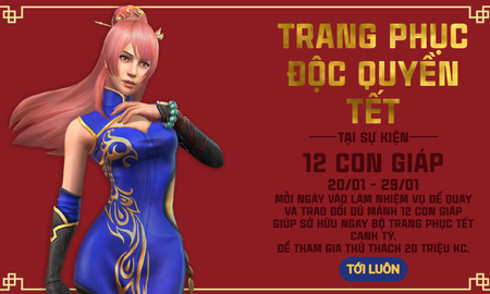 Free Fire: Hướng dẫn nhận trang phục Tết độc quyền và kim cương miễn phí từ sự kiện "12 con giáp"