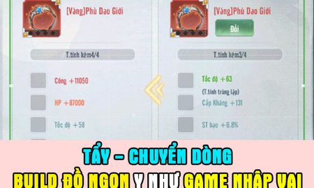 Quá hay! Nghịch Mệnh Sư cho phép TẨY và CHUYỂN thuộc tính trang bị, tùy ý build đồ "full option" như nhập vai