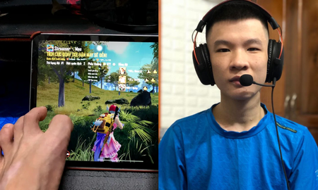 Nam streamer mất hai tay, leo rank bằng chân đạt hạng Chí Tôn PUBG Mobile được cả cộng đồng ngưỡng mộ