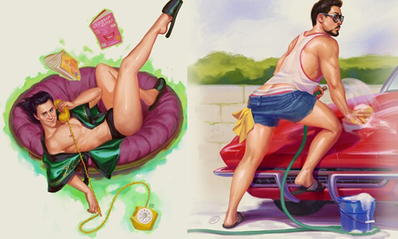 Hoảng hốt trước những hình ảnh "lẳng lơ" khi trở thành người mẫu của các siêu anh hùng, gợi cảm và sexy khó cưỡng