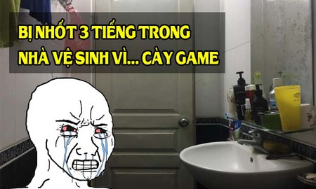 Mê game, chàng trai bị vợ nhốt 3 tiếng đồng hồ trong… nhà vệ sinh, phải lên group kêu cứu