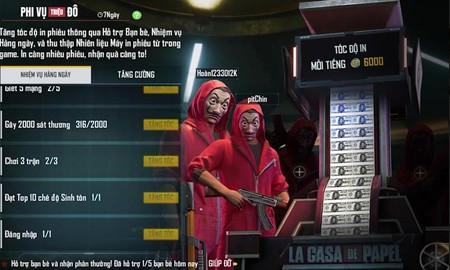 Free Fire và phi vụ 'Triệu Đô': Màn hợp tác hoành tráng với Series phim Money Heist