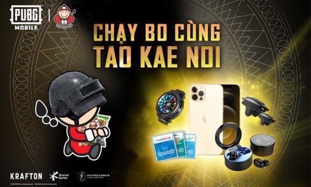 Ăn rong biển, chạy vòng bo và nhận hẳn điện thoại “to to” là chuỗi sự kiện mà PUBG và Tao Kae Noi hợp tác mang lại