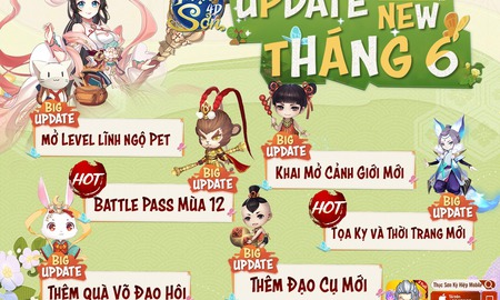 Thục Sơn 4D tung Big Update tháng 6 cực hoành tráng, tặng game thủ Giftcode giới hạn, vào nhận ngay kẻo hết!