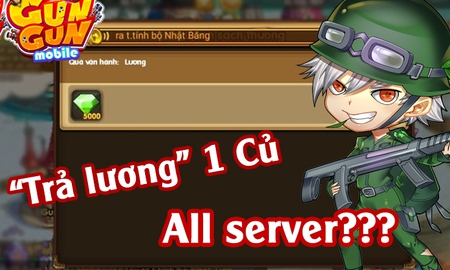 Gun Gun Mobile bỗng dưng "trả lương" cho người chơi all sever, mỗi người 1 triệu: Chơi lớn vậy ai chơi lại?