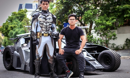 Cận cảnh xe Batman hơn nửa tỷ đồng của ‘phù thuỷ hoá trang' 9x