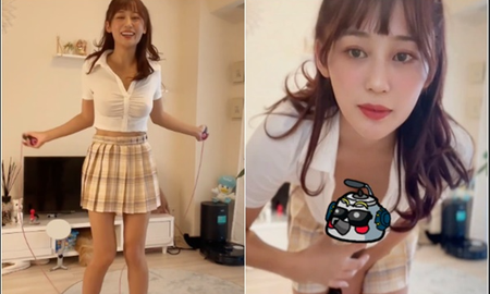 Làm clip nhảy dây quá sung, nữ YouTuber suýt gặp "sự cố", bất ngờ nổi tiếng đột ngột