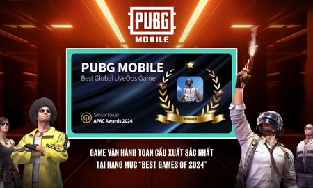 PUBG MOBILE chiến thắng giải thưởng quốc tế  Sensor Tower Apac Awards