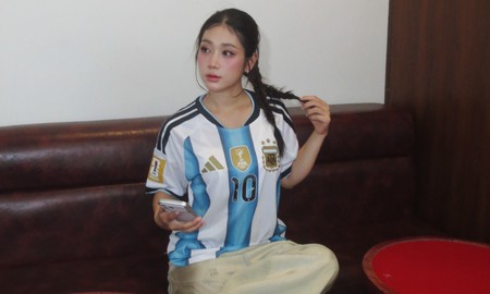 Diện áo Argentina đi tập gym, fan girl Argentina khiến ai cũng phải gật gù thích thú