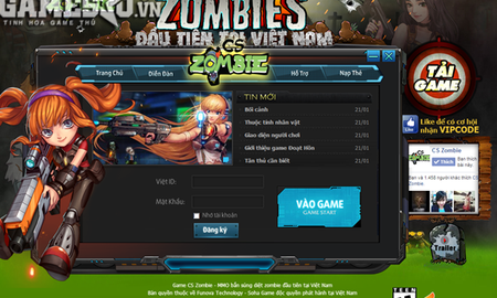 CS Zombie ra mắt trang chủ tiếng Việt, mở cửa ngày 26/08