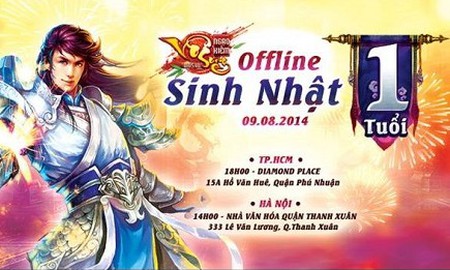 Sinh nhật 1 năm, game thủ tưng bừng offline mừng Ngạo Kiếm Vô Song