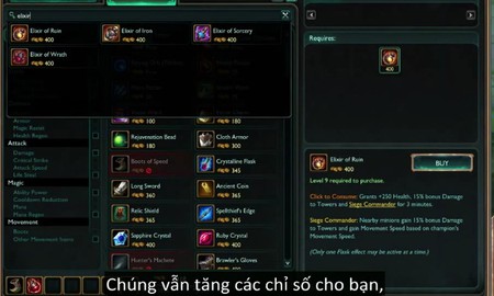 Liên Minh Huyền Thoại: Công dụng của các bình dược phẩm mùa 5