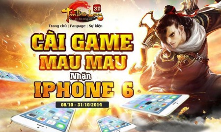 Tân Thiên Long 3D vung tay tặng iPhone 6