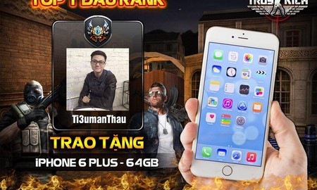 Cao thủ Top 1 Truy Kích mua xe tay ga, iPhone 6